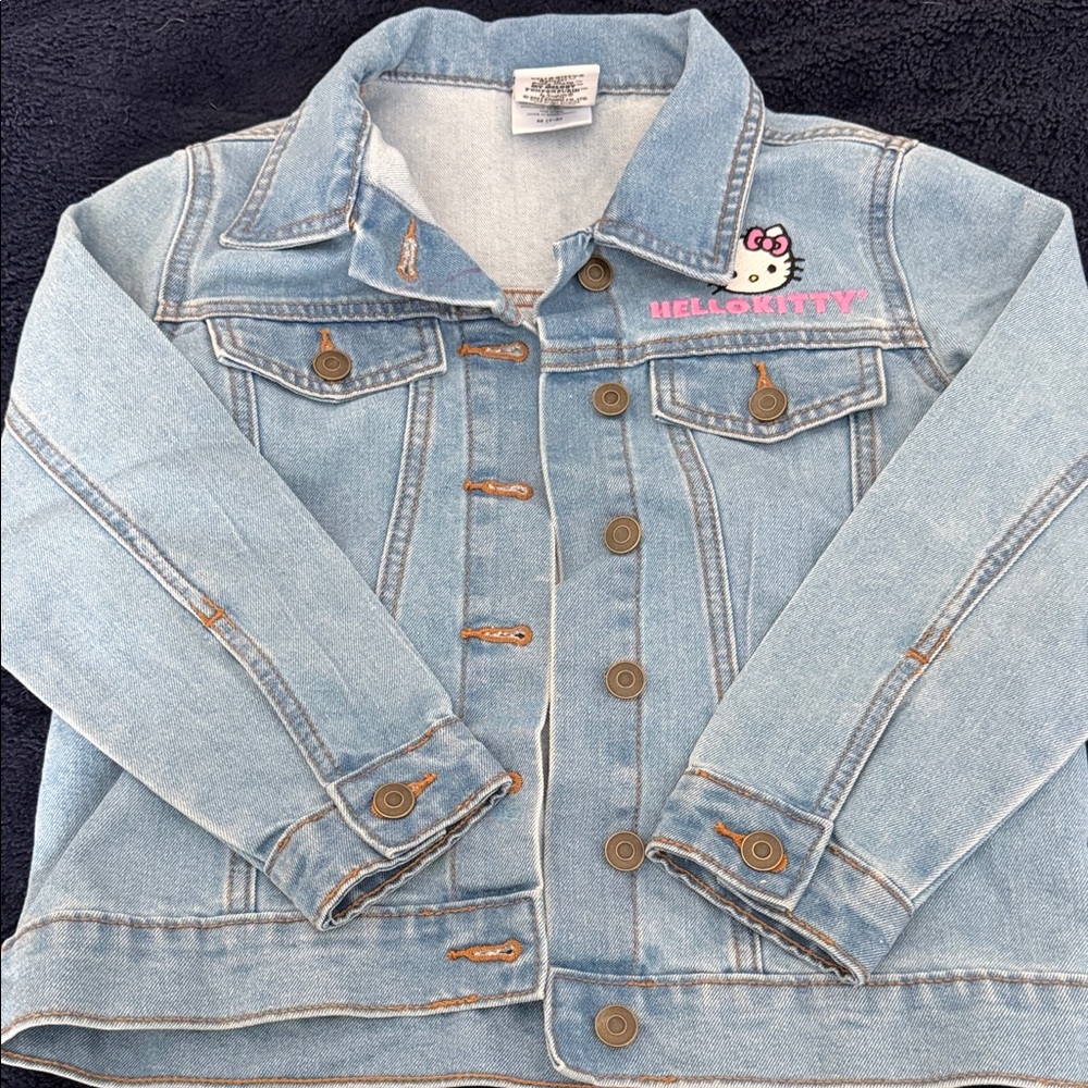 Hello Kitty Light Blue Kids Jean Jacket